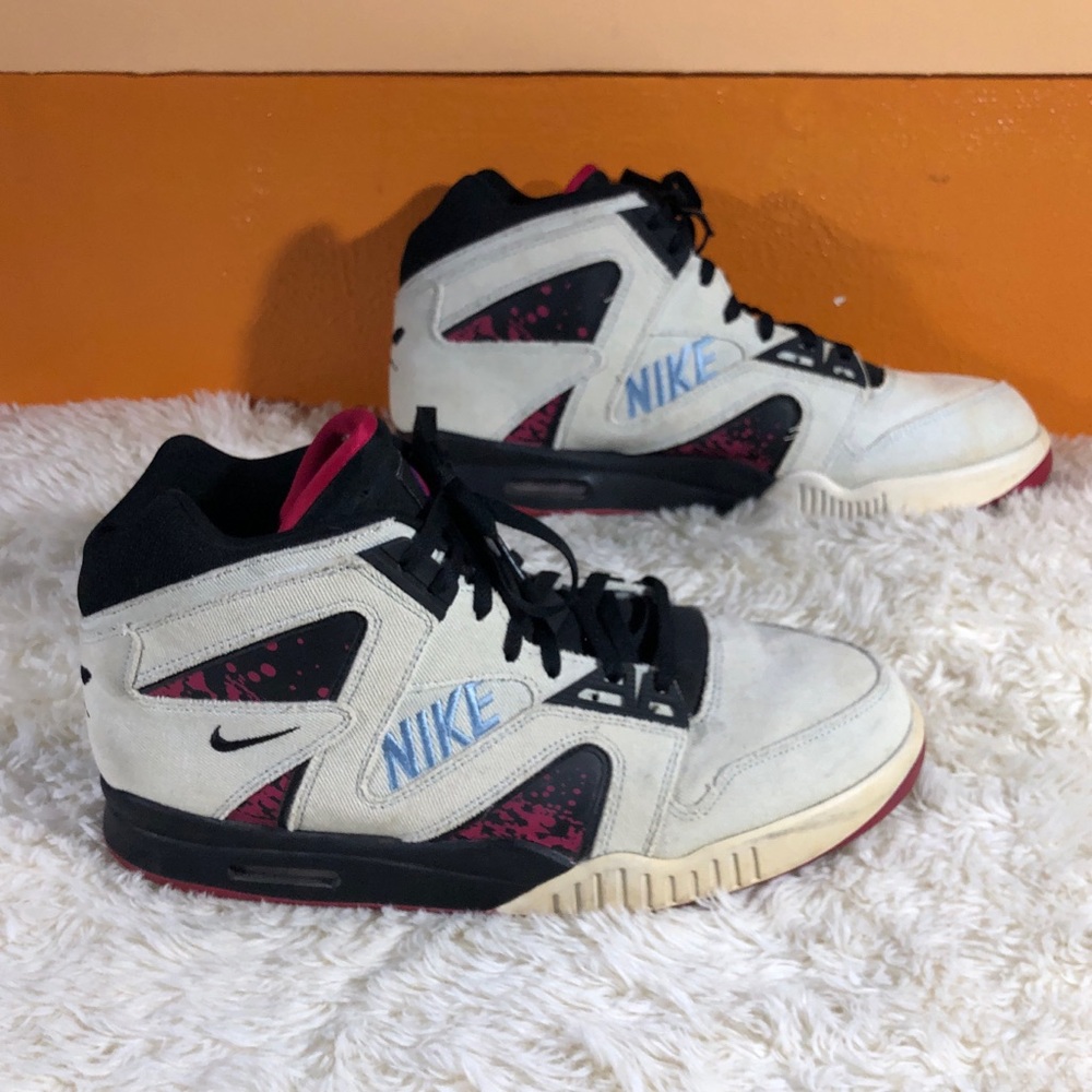 Nike Air Tech Challenge Hybrid Washed Denim Sneakers Shoes Size 14